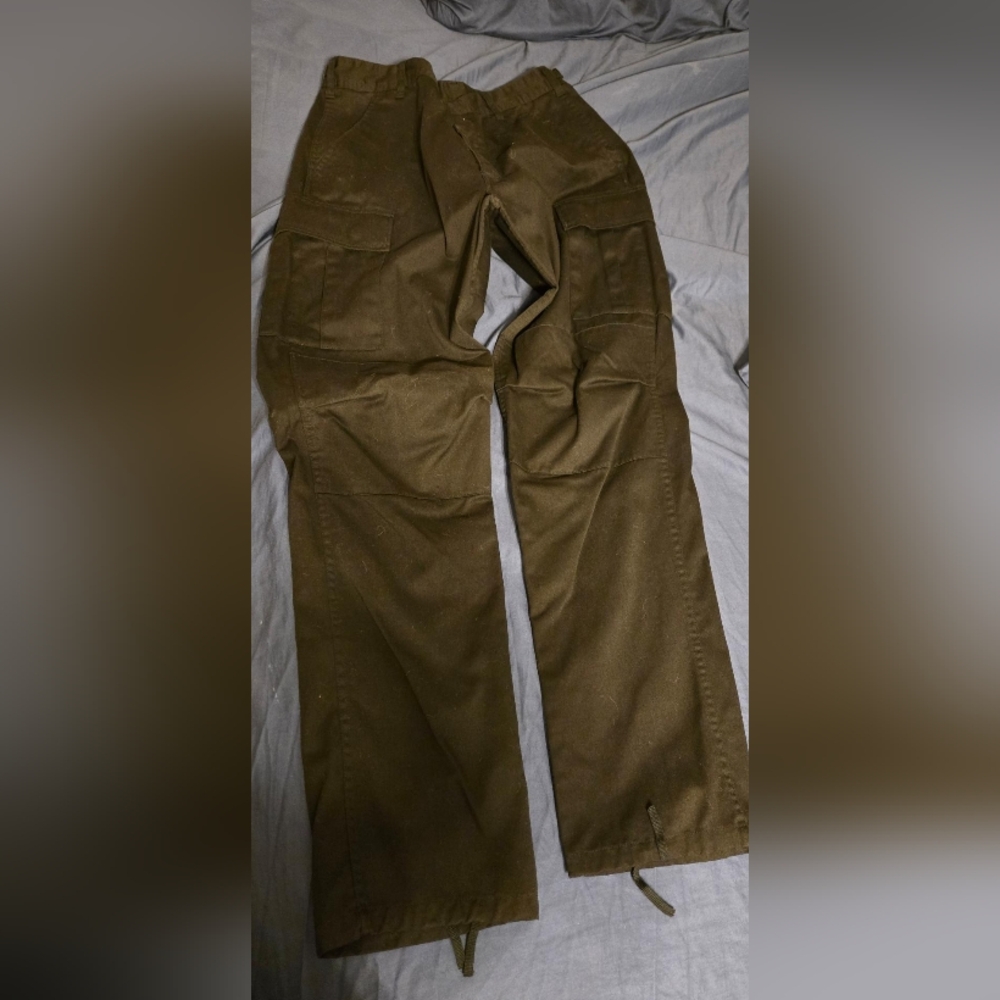 Men's Black Cargo Pants - Medium Long